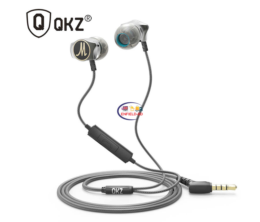 QKZ DM7 Zinc Alloy Hifi Super Bass In Ear Earphones