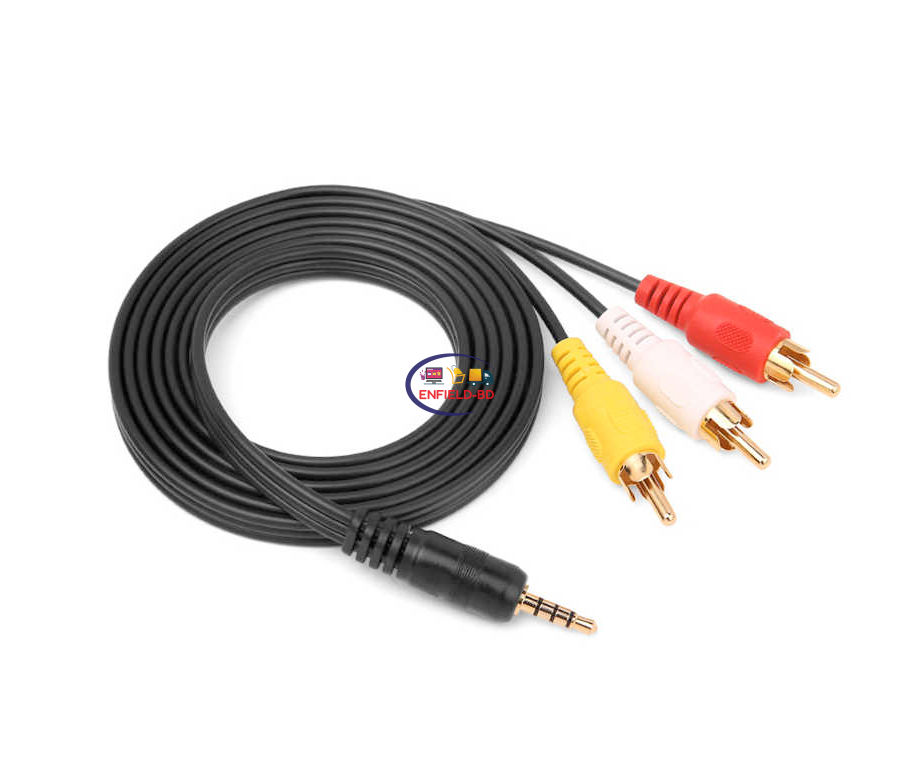 3.5mm Audio Video Cable Extension Black Buy now Online