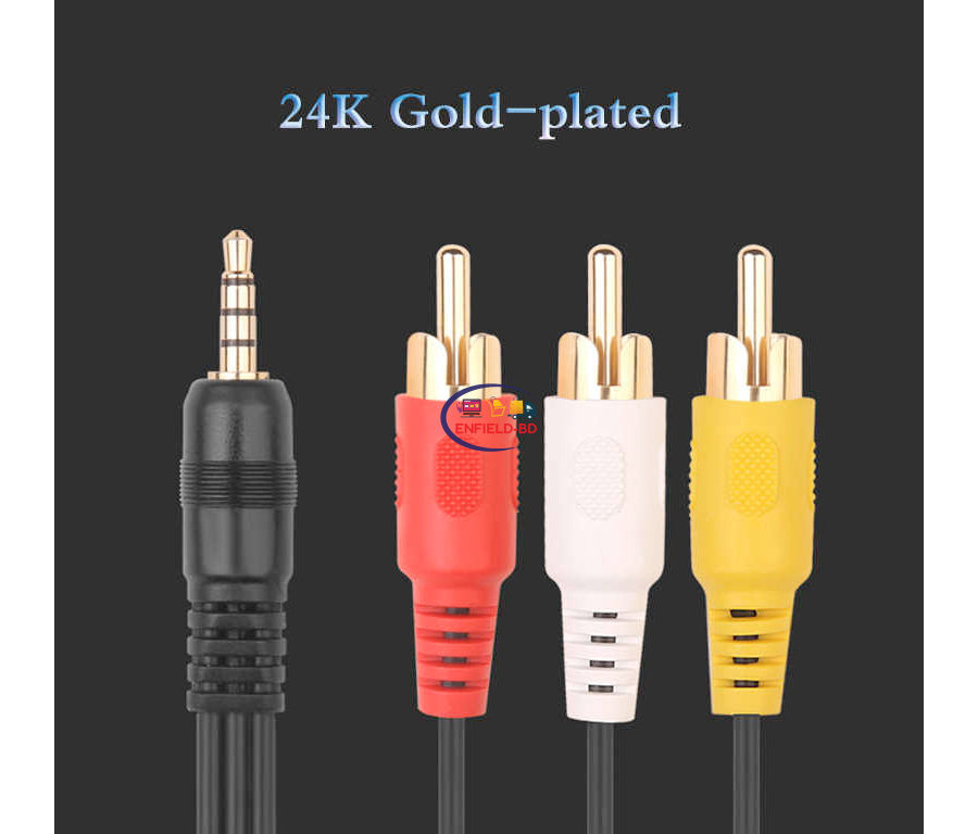 3.5mm Audio Video Cable Extension Black Buy now Online
