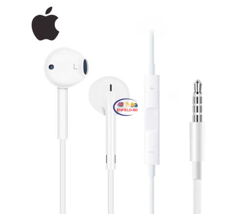 Earphones / Headset Apple EarPods with 3.5 mm Headphone Plug – White Enfield-bd.com