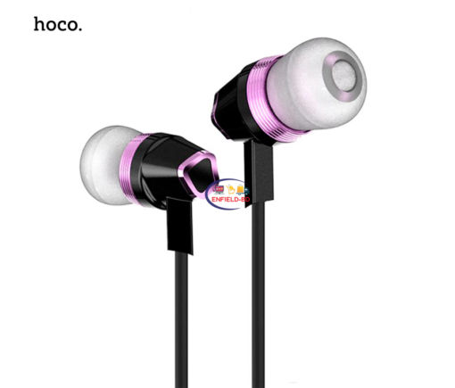 Earphones / Headset HOCO M4 In-ear Stereo Earphone with Mic for iPhone & Samsung – Black Enfield-bd.com