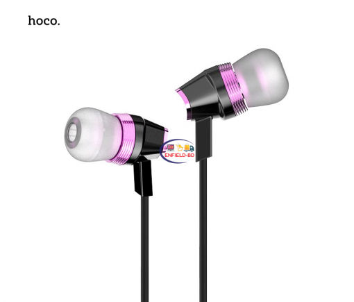 Earphones / Headset HOCO M4 In-ear Stereo Earphone with Mic for iPhone & Samsung – Black Enfield-bd.com