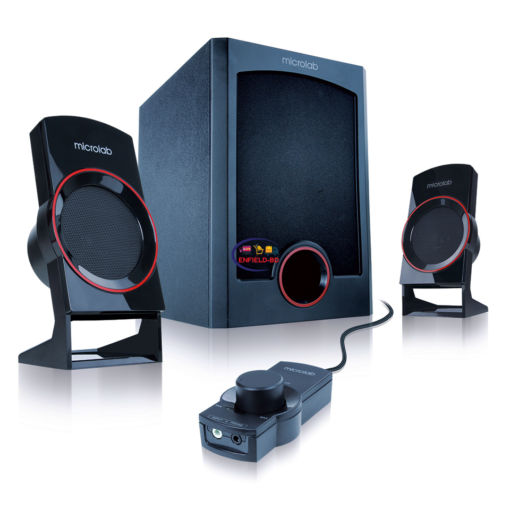 Enfield-bd.com Home Audio Microlab M-111 (2.1) 12 Watt RMS Wired Speaker Black