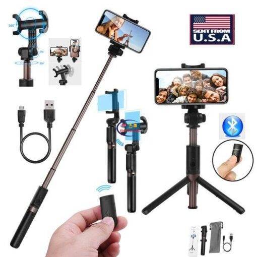 Enfield-bd.com Gadget Monopod Selfie Stick For iphone & Android – Black