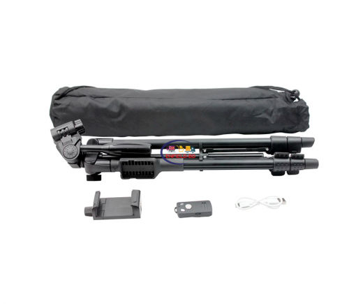 Gadget YUNTENG VCT-5208 Lightweight Aluminum Tripod with Bluetooth Shutter + Carry Case for Mobile Phones and Cameras Enfield-bd.com