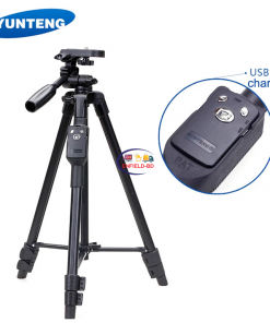 Gadget YUNTENG VCT-5208 Lightweight Aluminum Tripod with Bluetooth Shutter + Carry Case for Mobile Phones and Cameras Enfield-bd.com 