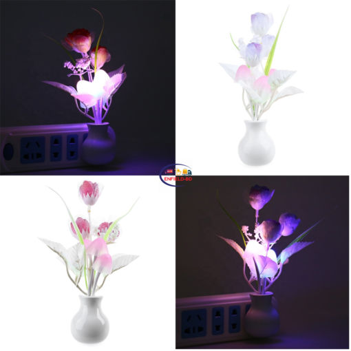 Enfield-bd.com Gadget LED Night Light Mushroom Lamp – Lovely Plant and Flower on the Wall