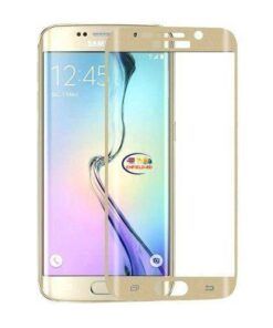 Enfield-bd.com Cases & Screen Protector Full Coverage Galaxy S6 Edge Curved Tempered Glass – Gold