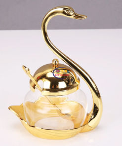 Others Swan Sugar Bowl – Gold Plated Enfield-bd.com