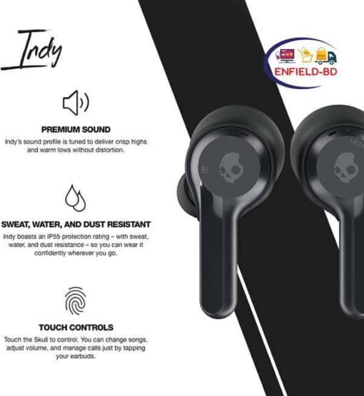 Skullcandy Indy True Wireless In-Ear Earbud – Black