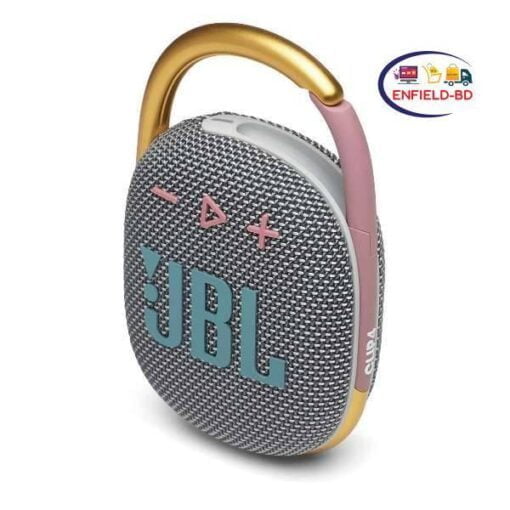 JBL Clip 4 Speaker | Gray | Wireless Waterproof Ultra-portable | JBL Pro Sound