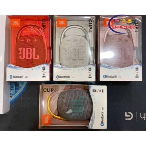 JBL Clip 4 Speaker | Gray | Wireless Waterproof Ultra-portable | JBL Pro Sound