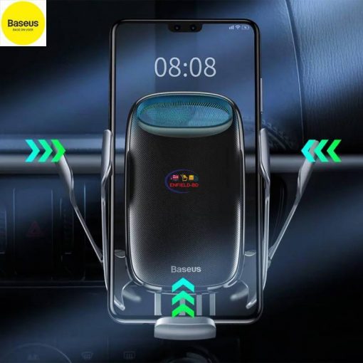 Baseus Rock Solid Electric Holder Wireless Charger Kit Enfield-bd.com