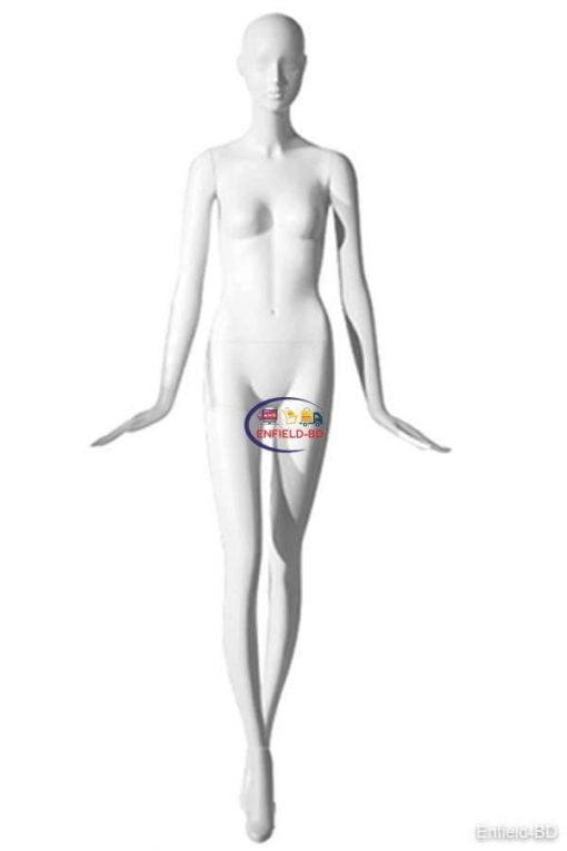 Female Abstract Mannequin Matte White – 001