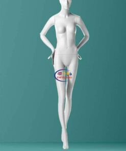 Female White Abstract Mannequin Fiberglass – 002