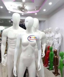 White Egghead Male Mannequin Full Body Standing Pose – BPA