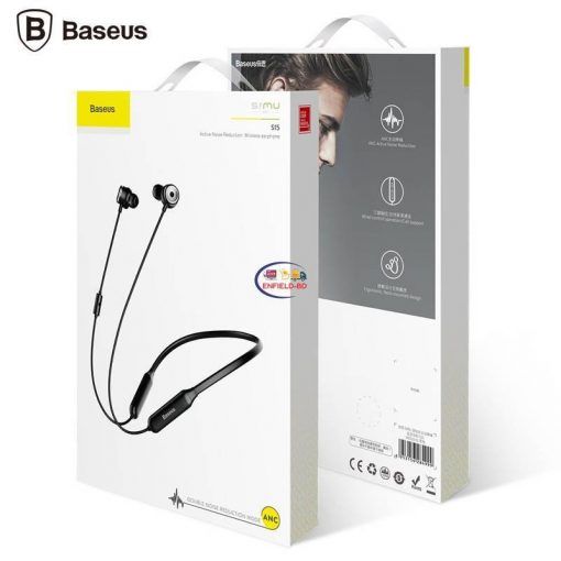 Baseus SIMU Noise Reduction Wireless Earphone S15 – Black Enfield-bd.com