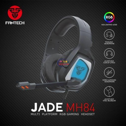 Fantech MH84 Jade RGB Gaming Headphone In-line remote Enfield-bd.com