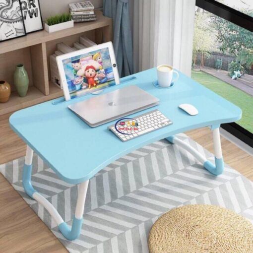 Laptop Table Stand Mint-Blue Cum Mobile Tablet Cup Holder Enfield-bd.com