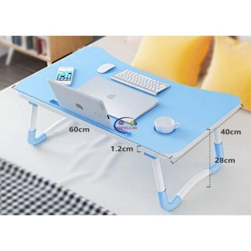 Laptop Table Stand Mint-Blue Cum Mobile Tablet Cup Holder Enfield-bd.com