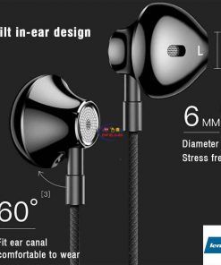 Lenovo HF140 Built-in Mic Wired Half In-Ear Headphones Enfield-bd.com