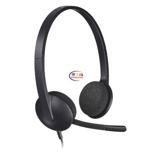 Logitech H340 Stereo USB Headset Noise-canceling microphone Enfield-bd.com