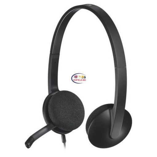 Logitech H340 Stereo USB Headset Noise-canceling microphone Enfield-bd.com