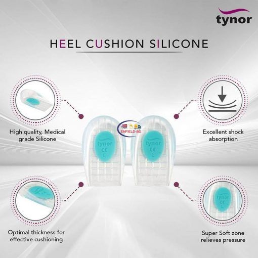 Tynor Heel-Cushion Silicone (Pair) K 02 I Size Available Enfield-bd.com