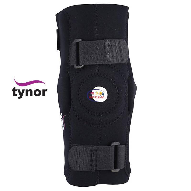 Tynor Knee Wrap Hinged Knee Support Neoprene (Medium) (Black)