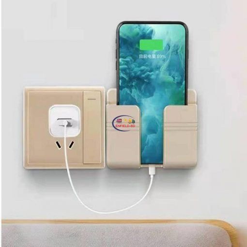 Wall Charging Phone Holder-Bracket I Wall Mount Stand For iPhone Android Remote I Universal Enfield-bd.com