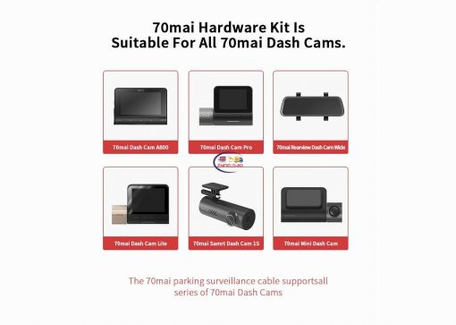 Xiaomi 70mai Hardware Kit UP02 For A800s A500s dash cam Enfield-bd.com