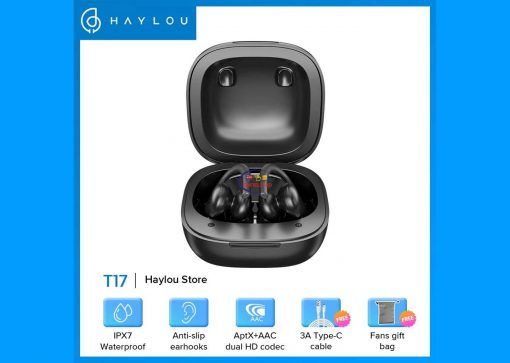 Haylou T17 Bluetooth Earbuds Sport IPX7 Waterproof Enfield-bd.com