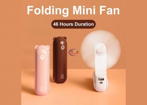 JISULIFE F8X Mini Fan Portable Fan 4800mAh Rechargeable Enfield-bd.com