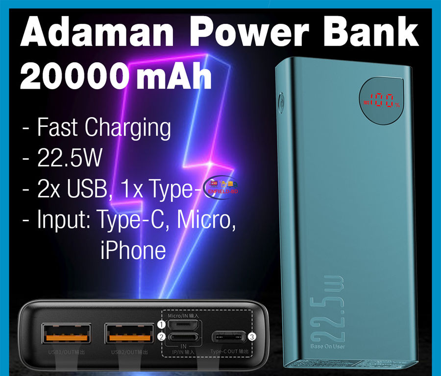 Baseus Power Bank 10000mah Price in Bangladesh Adaman 22.5W Fast Charging -  KRY INTERNATIONAL