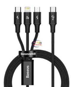 Gadget BASEUS PD 20W RAPID SERIES 3-IN-1 Fast Charging Data Cable Enfield-bd.com