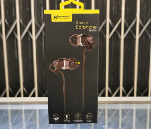 Earphones / Headset MICROPACK EM-300 EARPHONE 3.5mm Aluminum And Gold-plated Enfield-bd.com