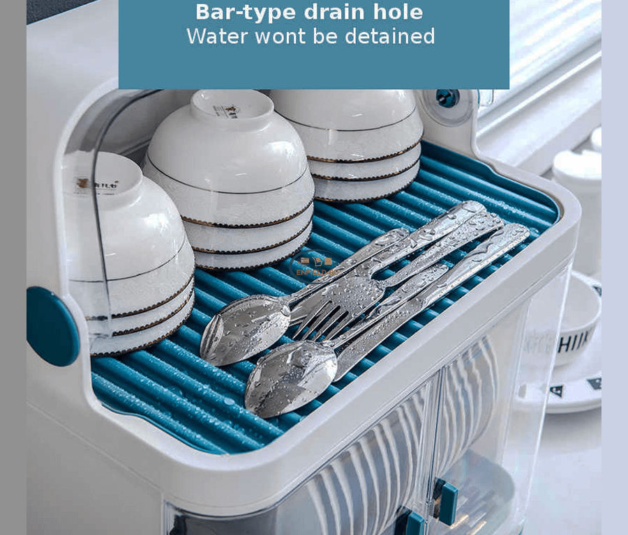 MROSAA 2 LAYERS KITCHEN TABLE PLASTIC DISH ORGANIZER