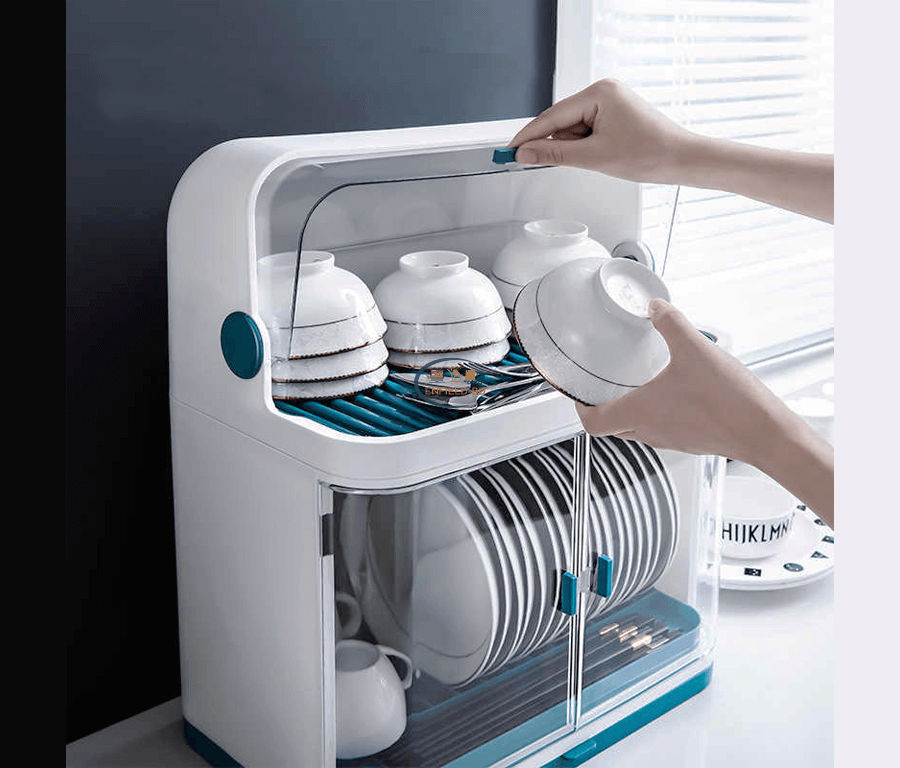 MROSAA 2 LAYERS KITCHEN TABLE PLASTIC DISH ORGANIZER