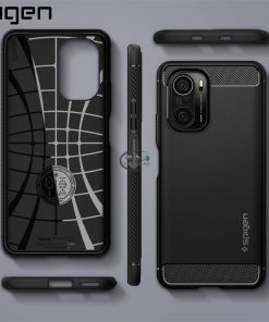 Cases & Screen Protector Poco F3 Pro Spigen Rugged Armor Case | Premium Protection Enfield-bd.com 