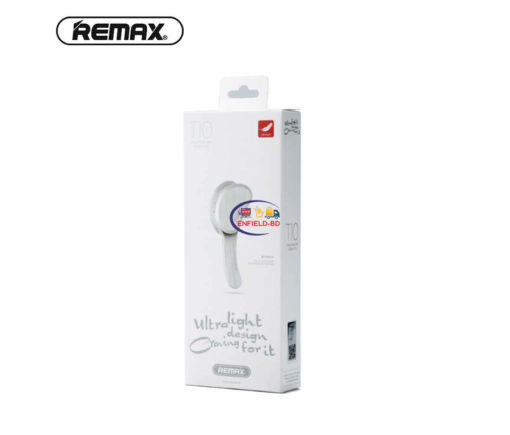 Earphones / Headset REMAX RBT10 BLUETOOTH EARPHONE Smart Noise Cancellation Enfield-bd.com