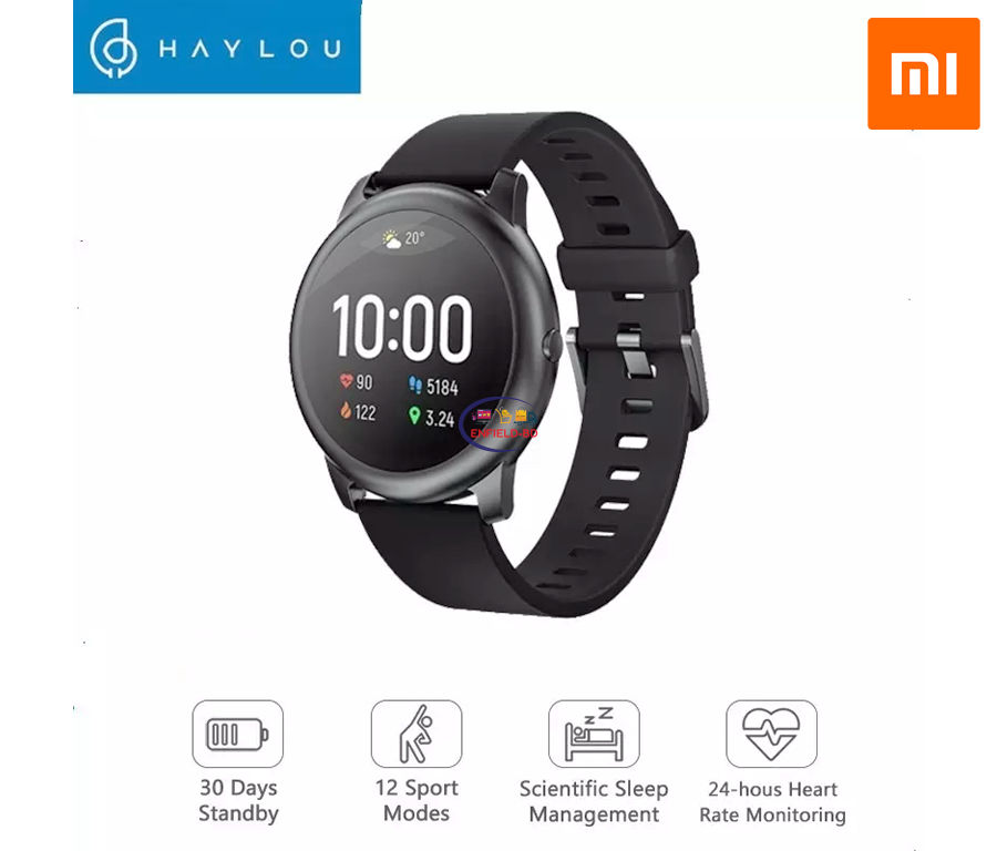 XIAOMI HAYLOU SOLAR LS05 1 SMART WATCH BLACKTFT SCREEN