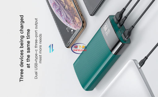 Power Banks Kuulaa Power Bank 20000mah 3 Outputs Type-C QC PD 3.0 Enfield-bd.com