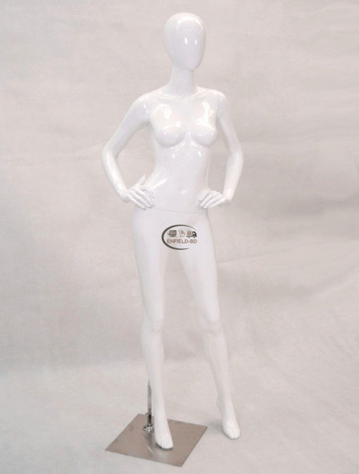 Full Body Mannequin Abstract Female Fiberglass Mannequin Matte-White A-0080-Z Enfield-bd.com