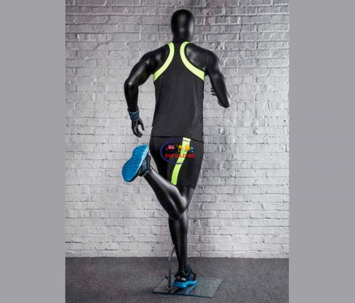 Full Body Mannequin Athletic Male Running Fiberglass Mannequin Black | RLF Enfield-bd.com