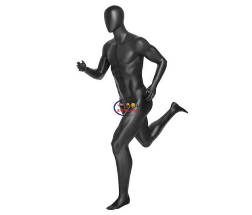 Full Body Mannequin Athletic Male Running Fiberglass Mannequin Black | RLF Enfield-bd.com