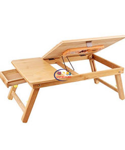 Gadget Bamboo Wooden Dual Cooling Fan Laptop Cooler Table Desk Enfield-bd.com