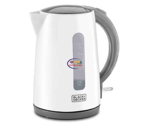 Home & Living Black And Decker Concealed Coil Kettle White 1.7 Litres Enfield-bd.com