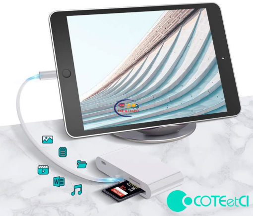 Gadget COTEETCI LIGHTNING OTG CARD READER 6 IN 1 CAMERA ADAPTER Enfield-bd.com