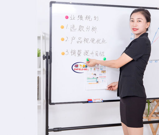 Foreign Whiteboard with Stand Double Sided Magnetic Whiteboard with Stand On Wheel 48×95″ Silver Frame Enfield-bd.com