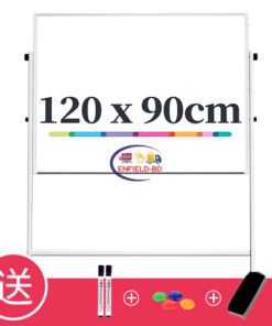 Foreign Whiteboard with Stand Double Sided Magnetic Whiteboard With Stand 36×48″ 3×4 Feet Mobile With 4 Wheel Reversible Enfield-bd.com 